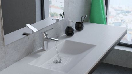 Przejdź do produktu Umywalka na indywidualny wymiar Solid Surface z misą Connect 80 SOL