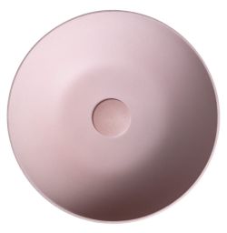 FORMIGO umywalka betonowa, średnica 39 cm, różowy