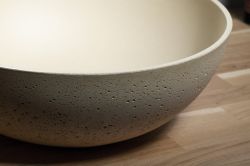 FORMIGO umywalka betonowa, średnica 39 cm, żółty