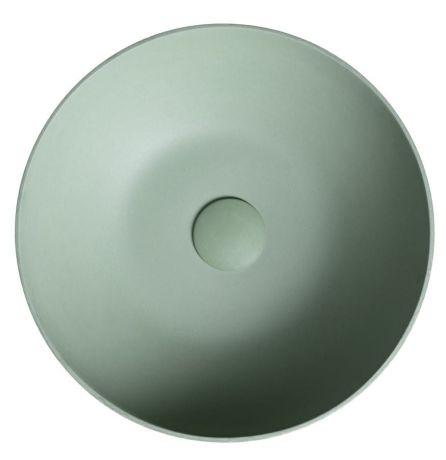 Przejdź do produktu FORMIGO umywalka betonowa nablatowa z odpływem, Ø 39cm, zielony