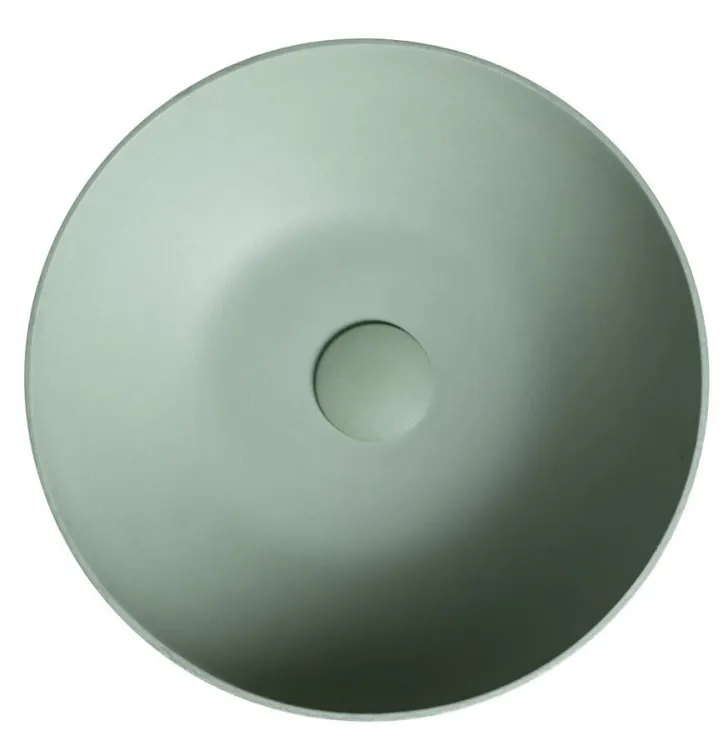 FORMIGO umywalka betonowa, średnica 39 cm, zielony