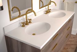 Umywalka podwójna konglomeratowa 160x48 cm Dublin 160/2