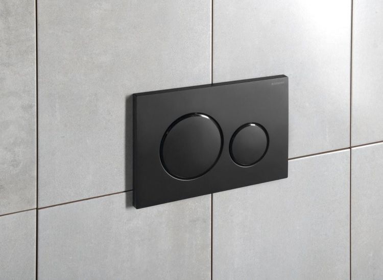 GEBERIT SIGMA20 przycisk spłukujący, Easy-to clean/czarny mat