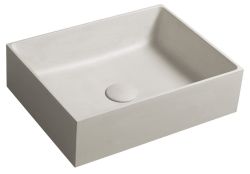 FORMIGO umywalka betonowa, 47,5x14x36,5 cm, piaskowy