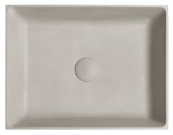 FORMIGO umywalka betonowa, 47,5x14x36,5 cm, piaskowy