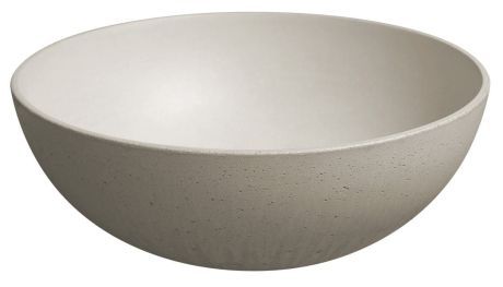 Przejdź do produktu FORMIGO umywalka betonowa nablatowa z odpływem, Ø 39cm, piaskowy