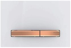 GEBERIT SIGMA50 Dual flush przycisk spłukujący, biały/różowe złoto