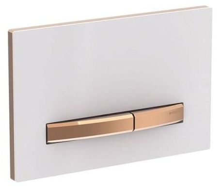 Przejdź do produktu GEBERIT SIGMA50 Dual flush przycisk spłukujący, biały/różowe złoto