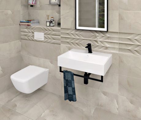 Przejdź do produktu HANG wieszak na ręczniki pod umywalkę 560x98mm, czarny mat