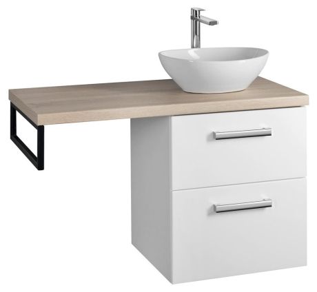 Przejdź do produktu VEGA zestaw łazienkowy, szerokość 97,5 cm, biały/dąb platin