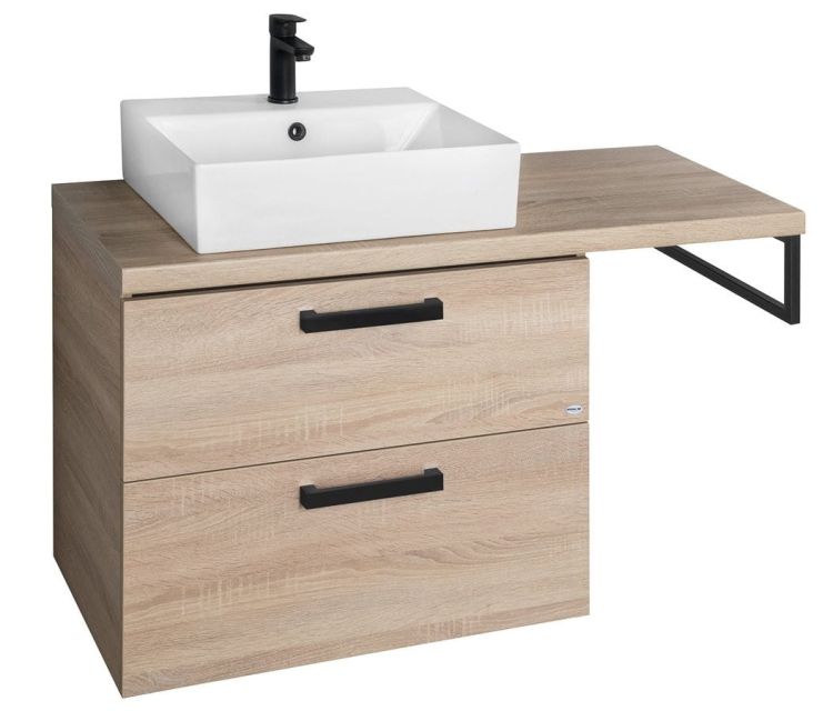 VEGA zestaw łazienkowy, szerokość 104 cm, dąb platin