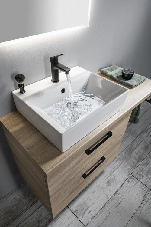 VEGA zestaw łazienkowy, szerokość 104 cm, dąb platin