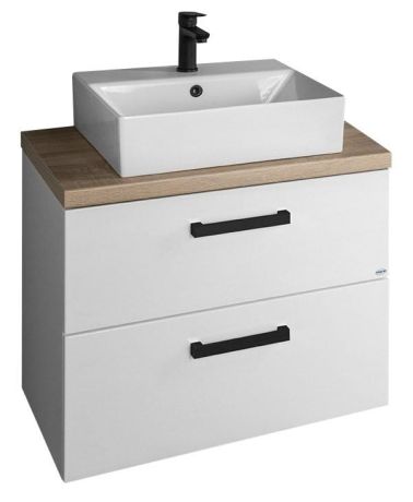 Przejdź do produktu VEGA zestaw łazienkowy, szerokość 82,5 cm, biały/dąb platin