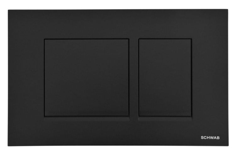 SCHWAB CERES przycisk spłuczki, 246x159 mm, czarny mat