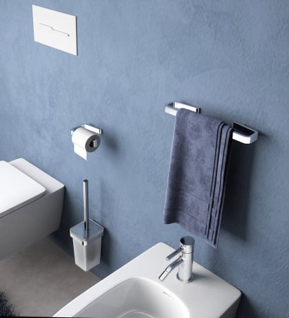 Przejdź do produktu SAMOA szczotka WC wisząca, szkło mleczne, chrom