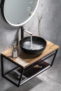Blat WOODY 756x28x463mm, lite drewno dąb naturalny