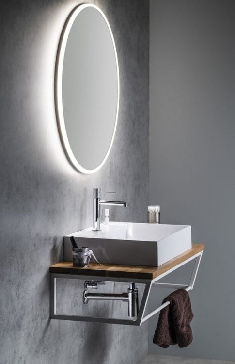 Blat WOODY 906x28x463mm, lite drewno dąb naturalny