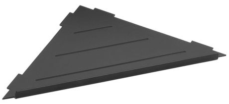 Przejdź do produktu SMART półka narożna do fug 210x15x210mm, czarny mat