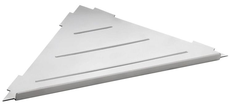 SMART półka narożna do fug 297x15x210 mm, stal nierdzewna polerowana