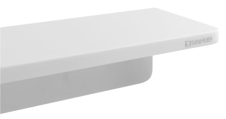 ABELINE półka Rockstone 1000x12x100mm, biały mat