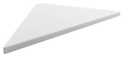 ABELINE półka narożna Rockstone 200x12x200mm, biały mat