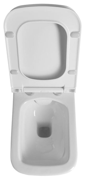 WALTER WC wiszące, Rimless, 52,5x37cm, biały