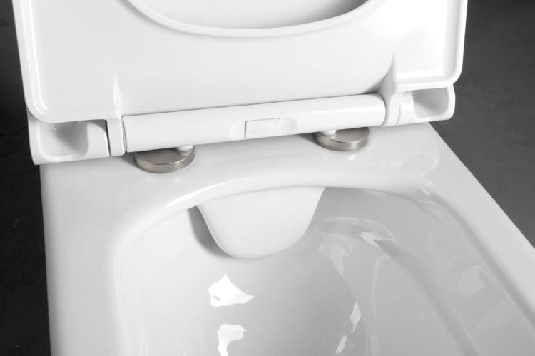 WALTER WC wiszące, Rimless, 52,5x37cm, biały