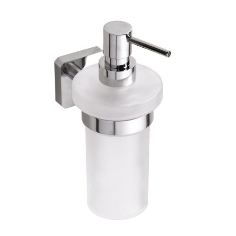 Przejdź do produktu INSIA dozownik mydła 230ml, szkło mleczne, chrom
