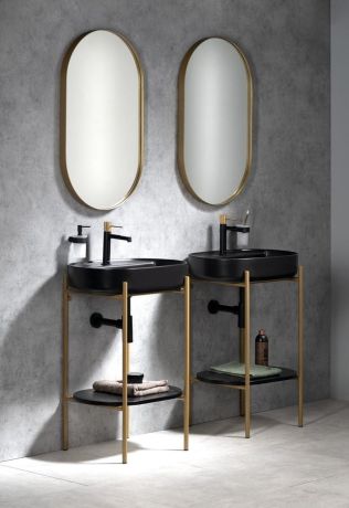 Przejdź do produktu PUNO konsola pod umywalkę 550x795x396mm, złoty mat