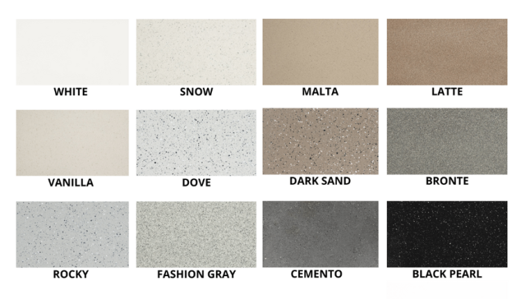 Inne możliwe kolory umywalki