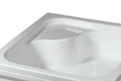 Wysoki brodzik prostokątny 80x120x28 cm z siedziskiem Classic Sanplast Bzs/CL 80x120x28+STB biew