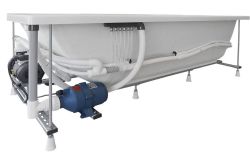 CLEO HYDRO wanna z hydromasażem, 160x75x48cm, biała