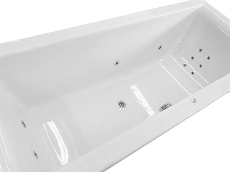 CLEO HYDRO wanna z hydromasażem, 180x80x48cm, biała