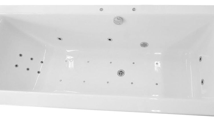 CLEO HYDRO-AIR wanna z hydromasażem, 170x75x48cm, biała