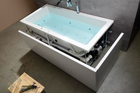 Przejdź do produktu KVADRA HYDRO-AIR wanna z hydromasażem, 170x80x47cm, biała