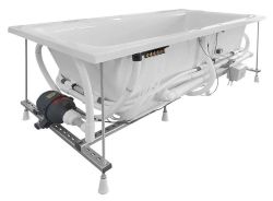 KVADRA HYDRO-AIR wanna z hydromasażem, 170x80x47cm, biała