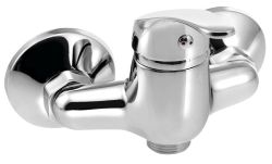AQUALINE 35 bateria umywalkowa ścienna, rozstaw 100mmm, bez wylewki, chrom