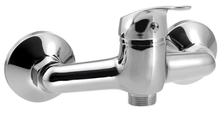 AQUALINE 35 bateria ścienna, bez wylewki, chrom