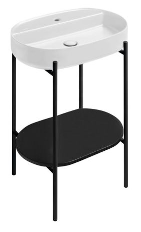 Przejdź do produktu PUNO konsola z umywalką 600x860x396mm, czarny