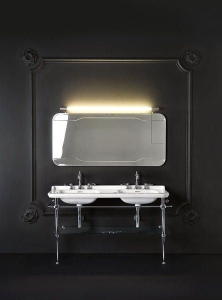 WALDORF umywalka ceramiczna podwójna 150x55cm