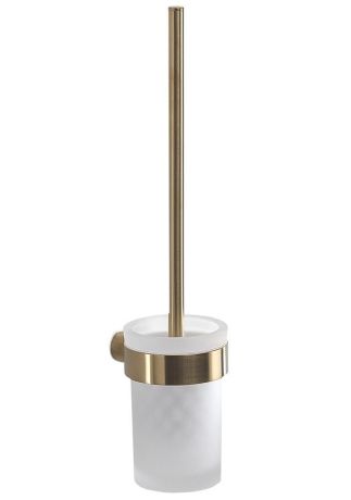 Przejdź do produktu PIRENEI wisząca szczotka do WC, szkło mleczne, złoty szczotkowany