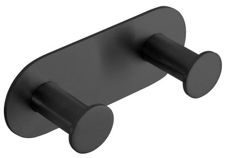Przejdź do produktu X-ROUND BLACK haczyk samoprzylepny podwójny, czarny mat