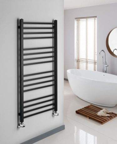 Przejdź do produktu METRO grzejnik łazienkowy 500x1200 mm, czarny mat
