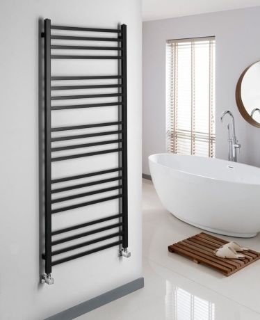 Przejdź do produktu METRO grzejnik łazienkowy 600x1510 mm, czarny mat