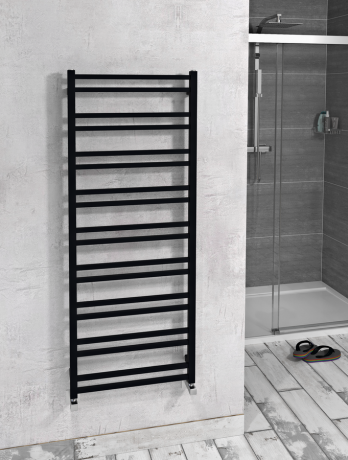 Przejdź do produktu METRO DOS grzejnik łazienkowy 550x1430 mm, czarny mat