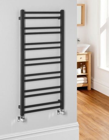 Przejdź do produktu METRO DOS grzejnik łazienkowy 500x1100 mm, czarny mat