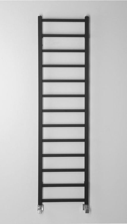 METRO LIGHT grzejnik łazienkowy 400x1500 mm, czarny mat