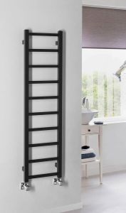 METRO LIGHT grzejnik łazienkowy 300x1140 mm, czarny mat