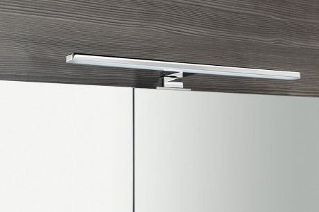 Przejdź do produktu MIRRÓ szafka z lustrem z oświetleniem LED, 80x70x16cm, dąb Alabama