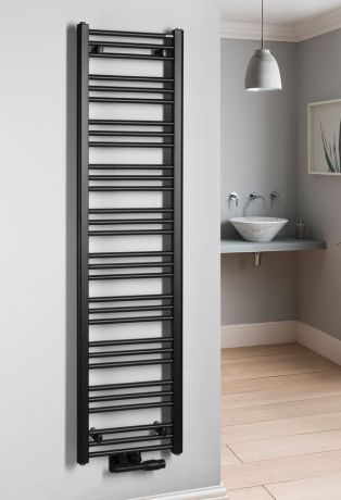 Przejdź do produktu ALBRECHT grzejnik 400x1570 mm, podłączenie środkowe, czarny mat